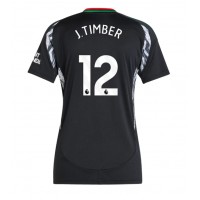 Camiseta Arsenal Jurrien Timber #12 Segunda Equipación Replica 2024-25 para mujer mangas cortas